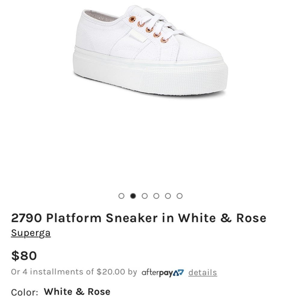 Brand new Platform white and rose gold Supergas